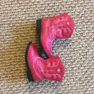 Pink cowgirl boots